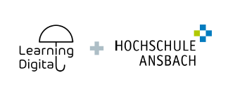 LEARNING DIGITAL HS Ansbach Logo